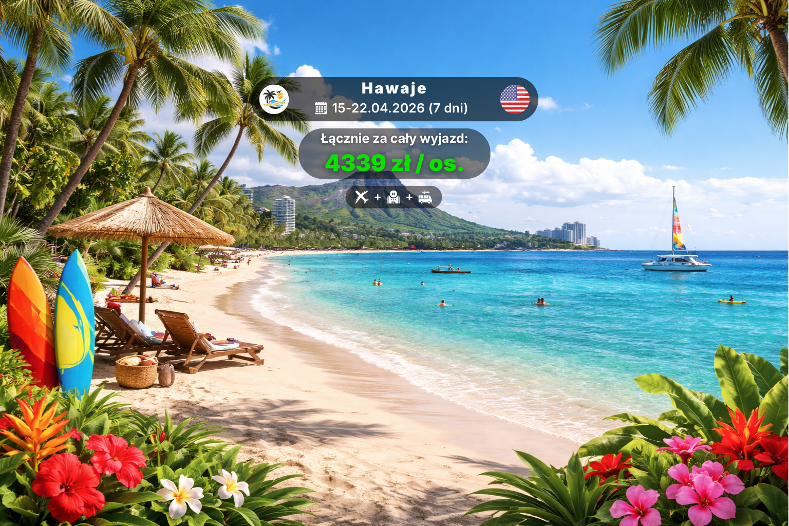 Hawaje - kwiecień 🇺🇸